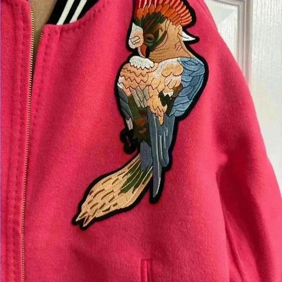 NWOT beautiful and unique bomber jacket. 80% wool 20% cashmere. Size 40 - Picture 6 of 7